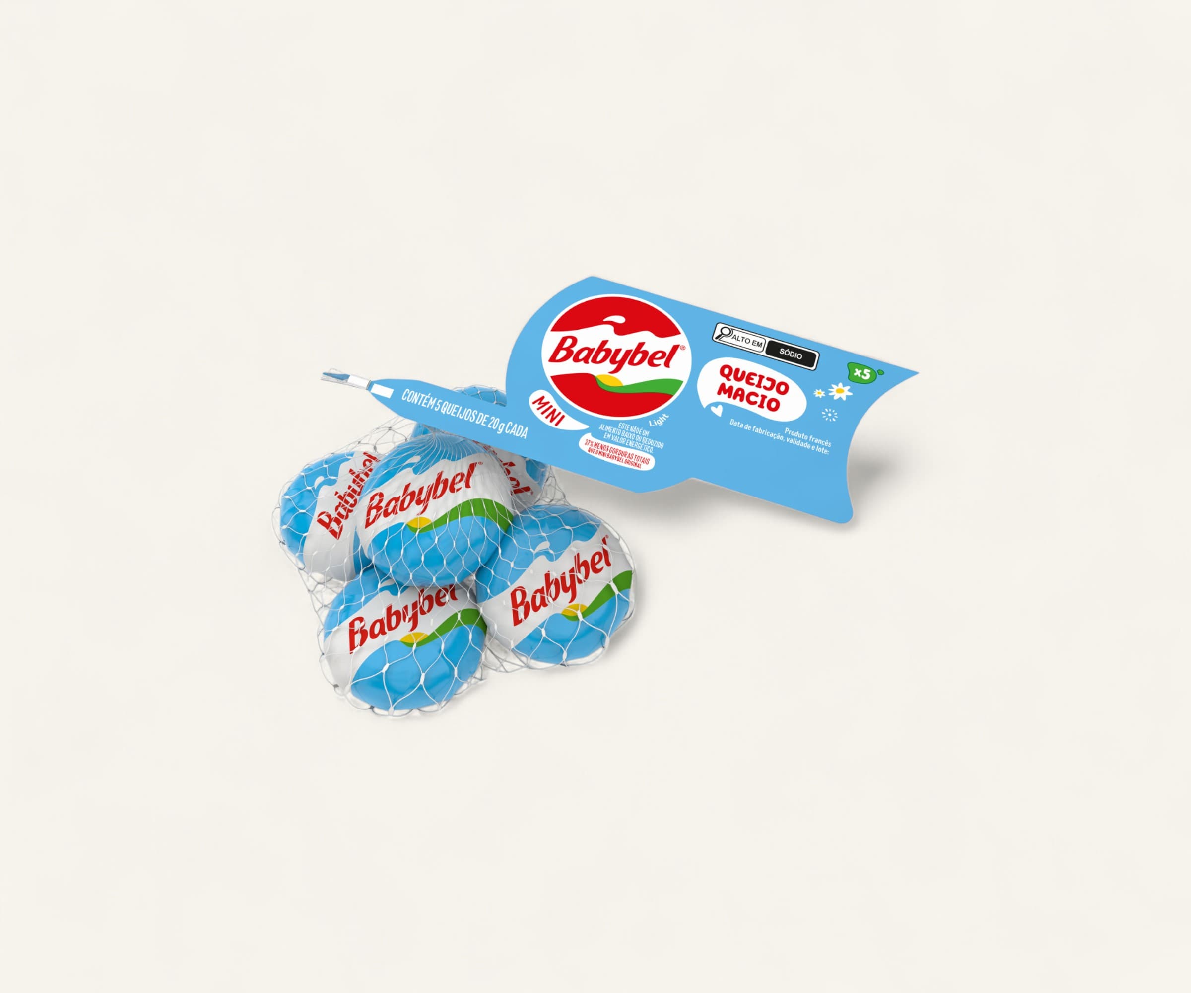 Queijo francês mini Babybel light 5x20g