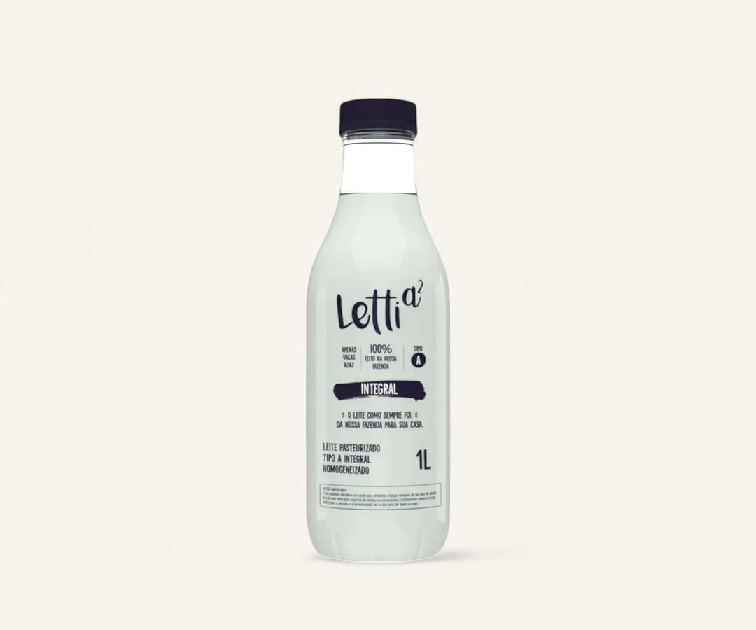 Leite Letti tipo "A²" integral 1L