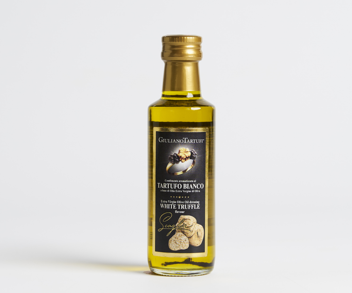 Azeite de oliva extra virgem com trufas brancas giuliano tartufi  100ml