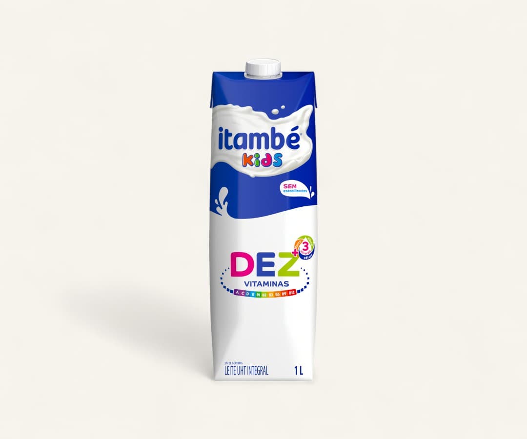 Leite UHT integral Dez vitaminas Itambé 1l