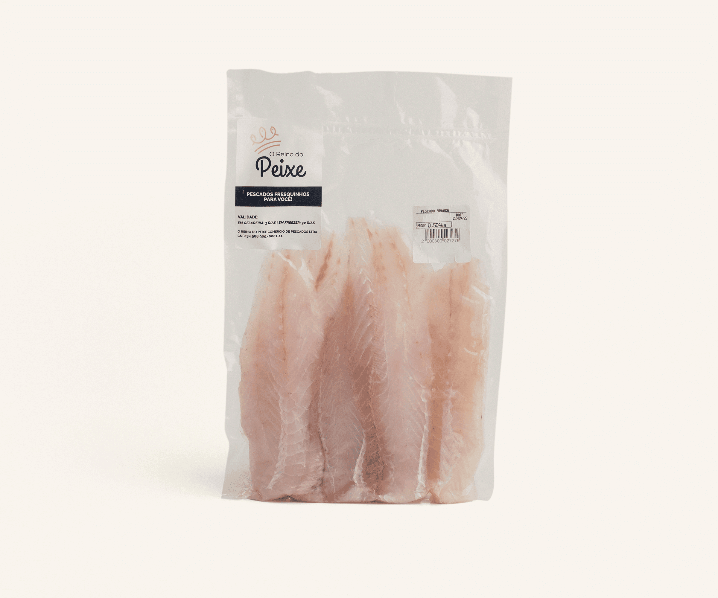 Filé de pescada branca 500g