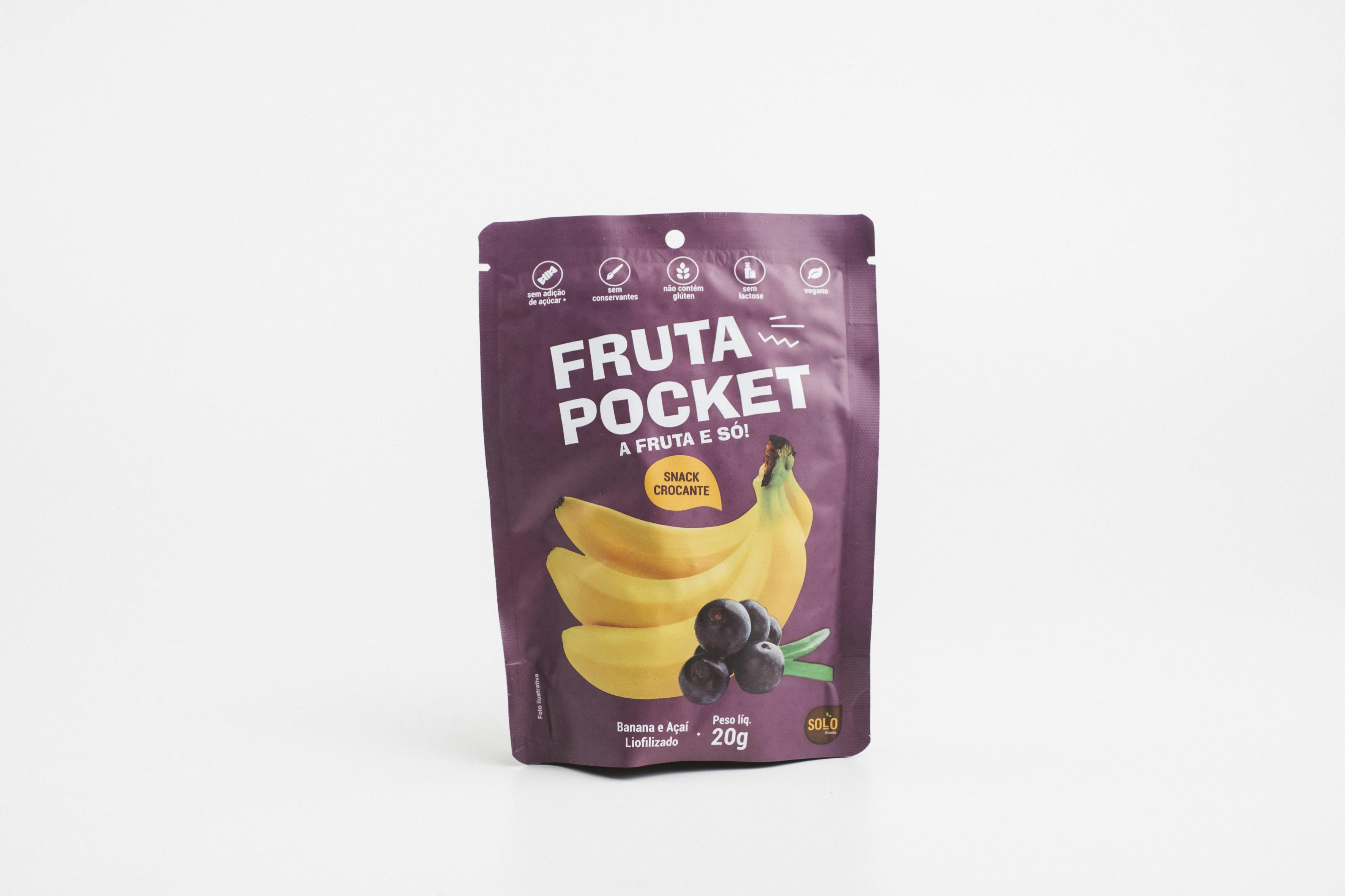 Fruta Pocket Banana e Açaí 20g